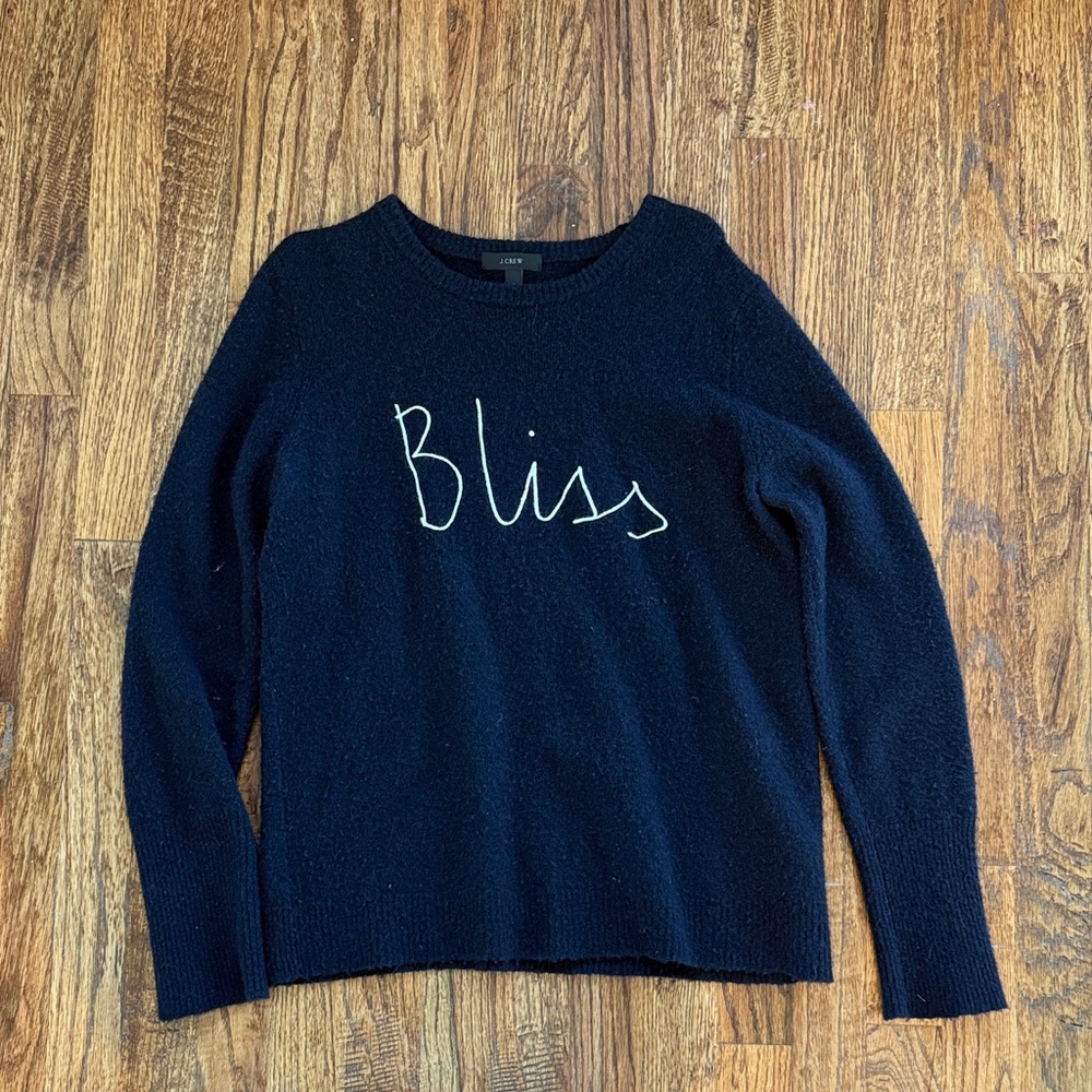 J. Crew Navy Bliss Sweater
